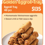 Golden Eggroll Tray
